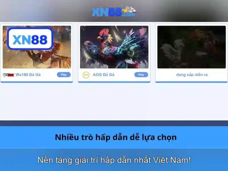 Hình ảnh giao diện xn88 trên màn hình máy tính
